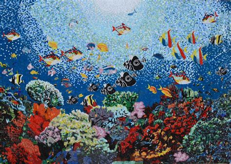 The Captivating World of Marine Life in Underwater Mosaic Art